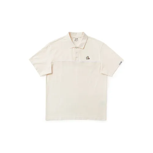 Lee Little Liu Duck Co-branded Model Polo Shirts Men Off White