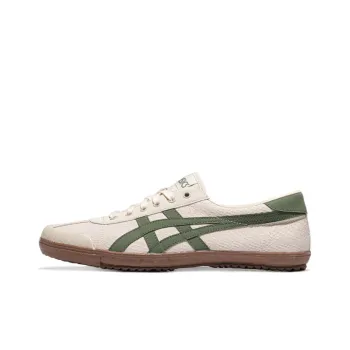 Asics TSG 110 Wear Resistant Low Top Skateboard Shoes Unisex Beige Green