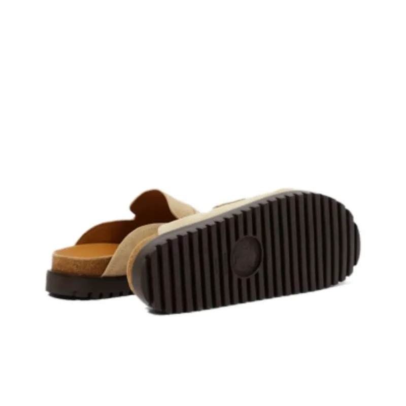 VERSACE Medusa-plaque Suede Mules-5