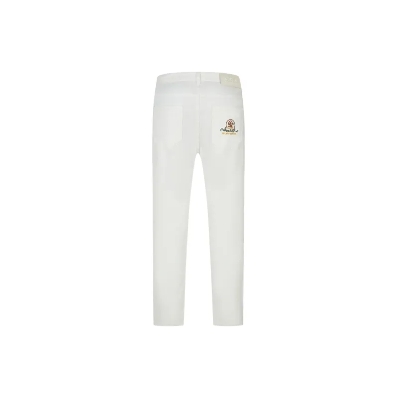 C'N'C Rhythm Party Series Jeans Men White-1