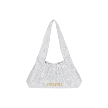 Patou Le Biscuit Embellished Satin Bag