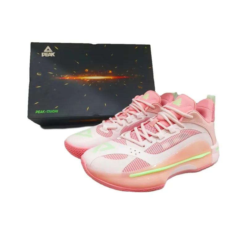 PEAK Flash 5 Generations Basketball Shoes Unisex Low Top Blossom Pink-5