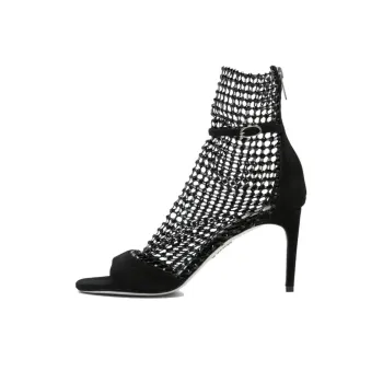 René Caovilla Galaxia 80mm Crystal Sandals
