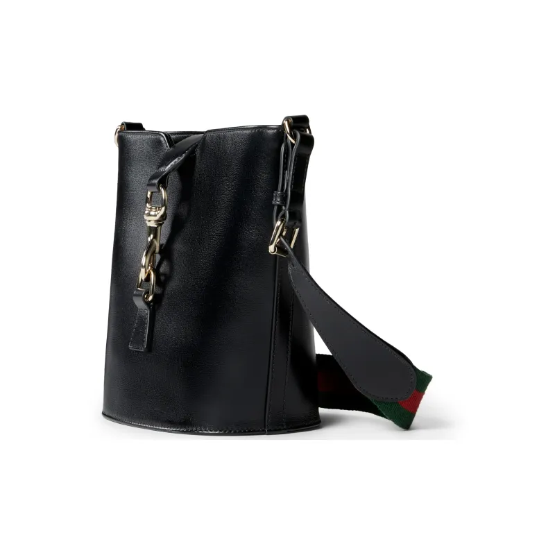 GUCCI Patent Leather Bucket Bags Shoulder Bag Crossbody Bag Mini Women's Black-1