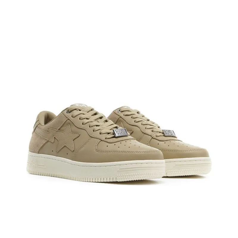 BAPE A BATHING APE Bape Sta Low Suede Heel Beige-3