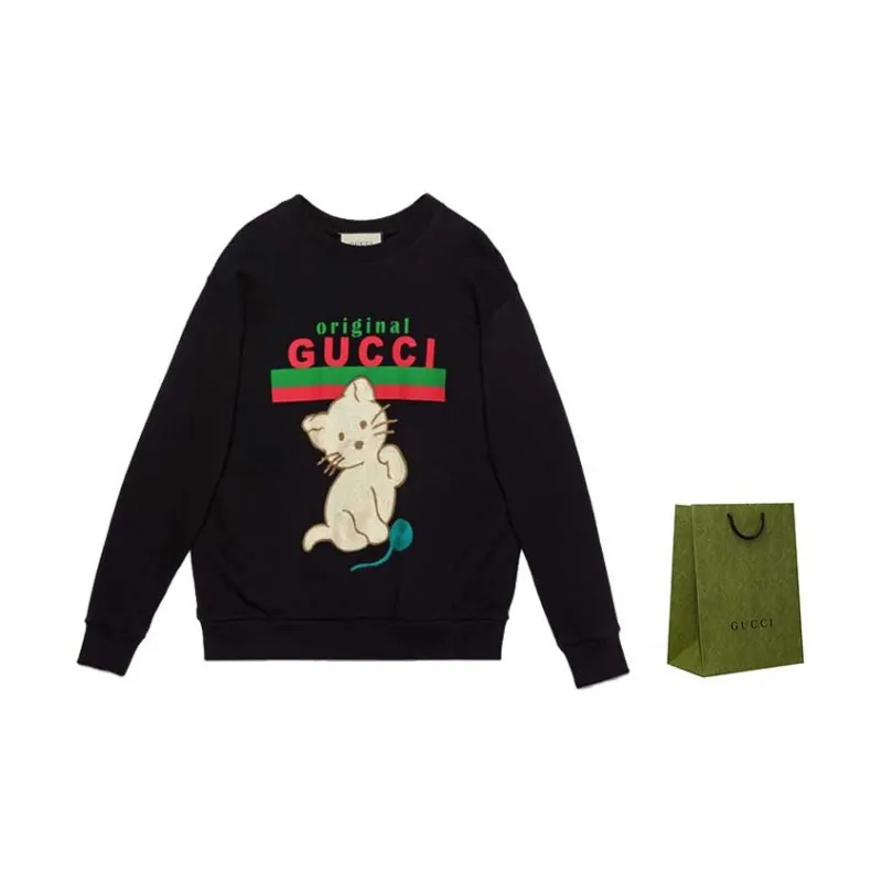 GUCCI Kitten Crew neck Sweatshirt-3