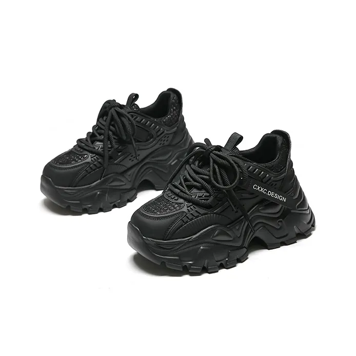 WOOS BOBO Breathable Lightweight Height Increasing Low Top Chunky Sneakers Women's-10