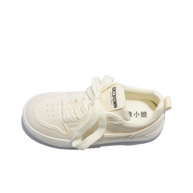 Miss Zhang Low-Top Skateboard Shoes Women's Beige Khaki-4