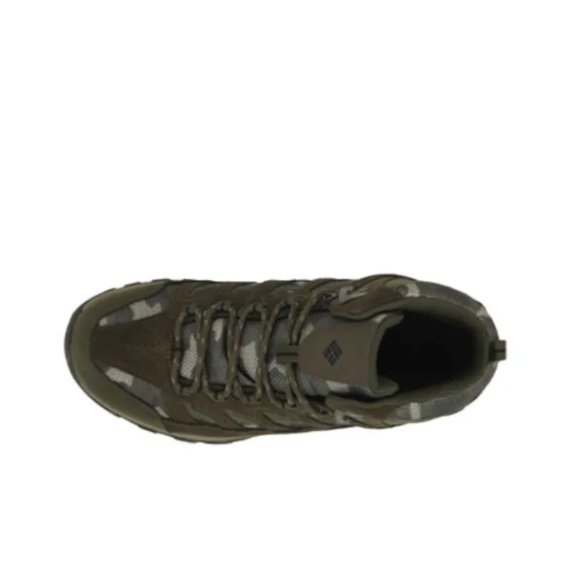 Columbia Crestwood Mid Cushioning Wear-Resistant High-Top Hiking Shoes Men's Green-2