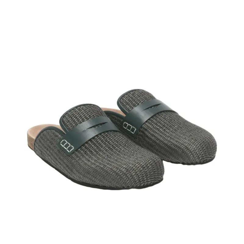 JW Anderson Woven Raffia Loafer Mules-2