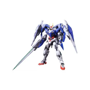 BANDAI MG Mobile Suit Gundam 00V Gundam 00 GN 0000+GNR 010 00Raiser Model Kits 18cm