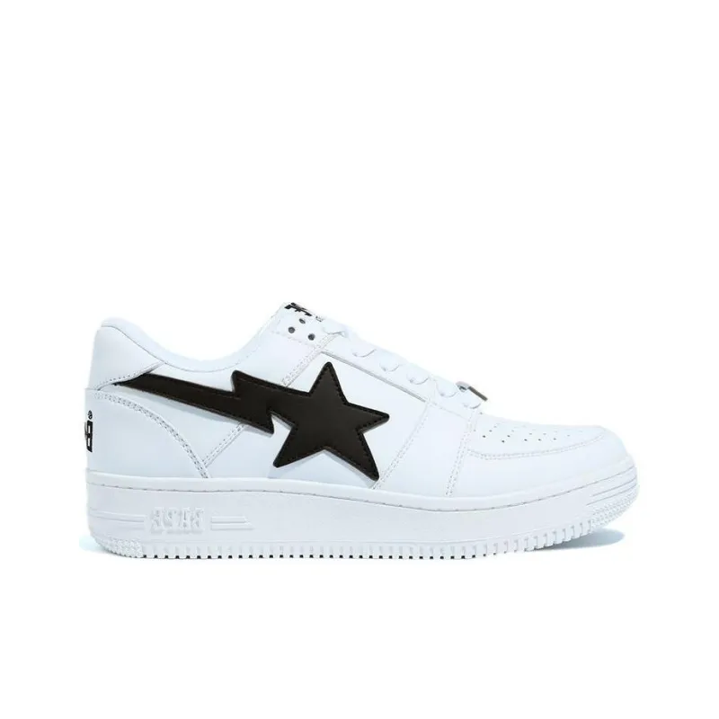 BAPE A BATHING APE Bape Sta Low M1 White Black-1