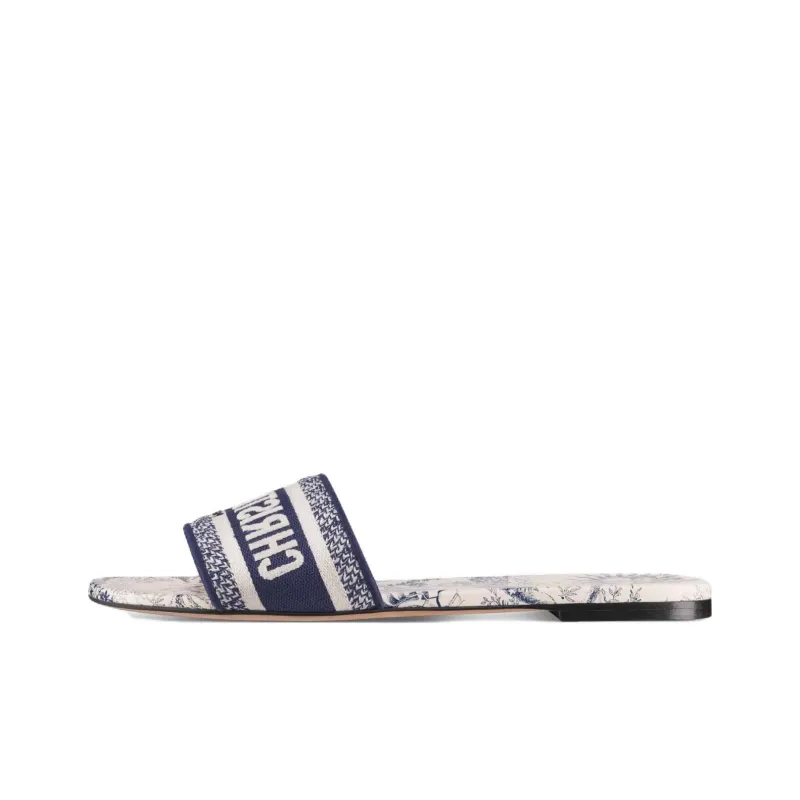DIOR Slip Resistant Slide Slippers Women's White-0