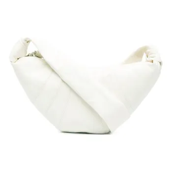 Lemaire Croissant Series Lambskin Croissant Bag, Shoulder Bag, Crossbody Bag Trumpets Unisex White