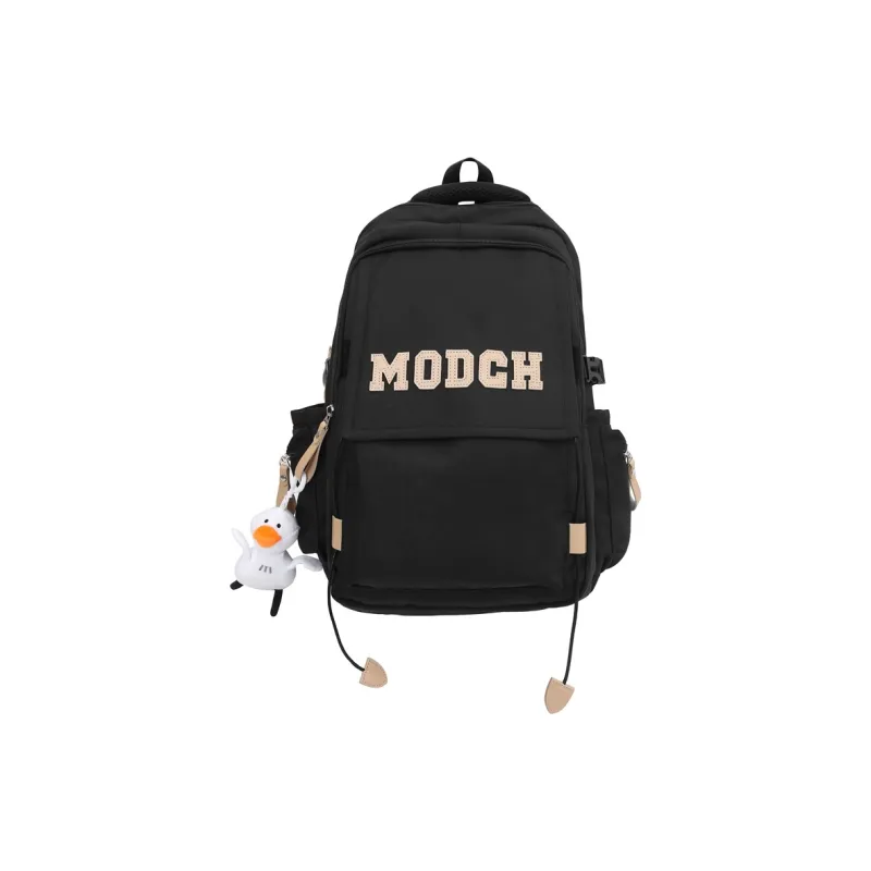 FAMAN Nylon Backpack Unisex Black/White/Red/Blue/Coffee-4