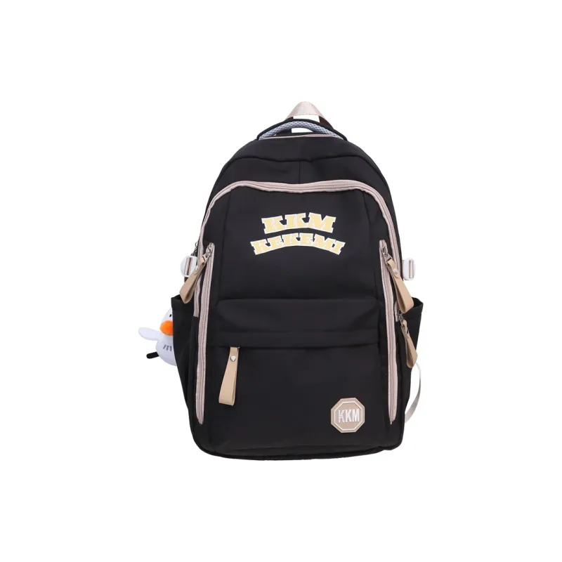 FAMAN Nylon Backpack Women's Black/Green/White/Blue/Red-4