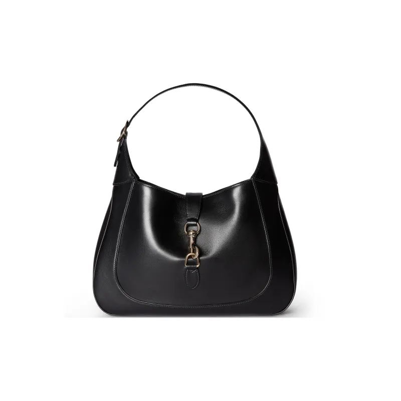 GUCCI Jackie 1961 Leather Handbag, Shoulder Bag Women's Black-0