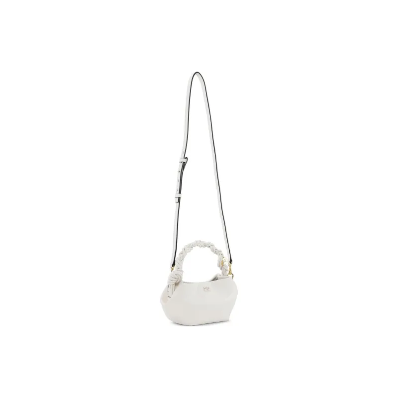 GANNI Mini Egret Leather Tote Bag-4