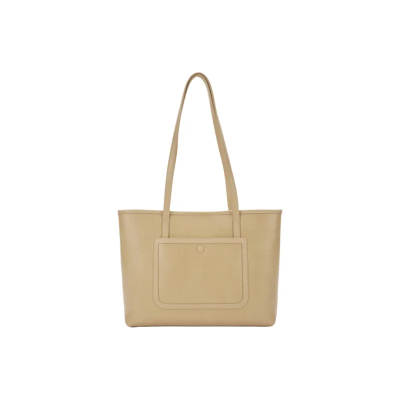 Hotwind Polyurethane Tote Bag Shopping Bag Shoulder Bags Regular Women's Brown/Beige/Beige Yellow-4
