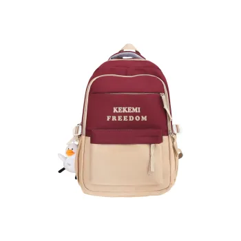 FAMAN Nylon Backpack Women's Black/Red/Green/Khaki/Blue