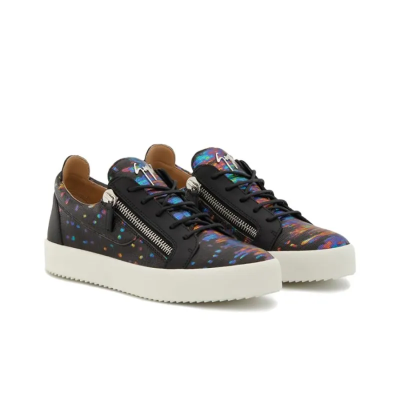 Giuseppe Zanotti/GZ Slip Resistant Low Top Skateboard Shoes Men's Black-2