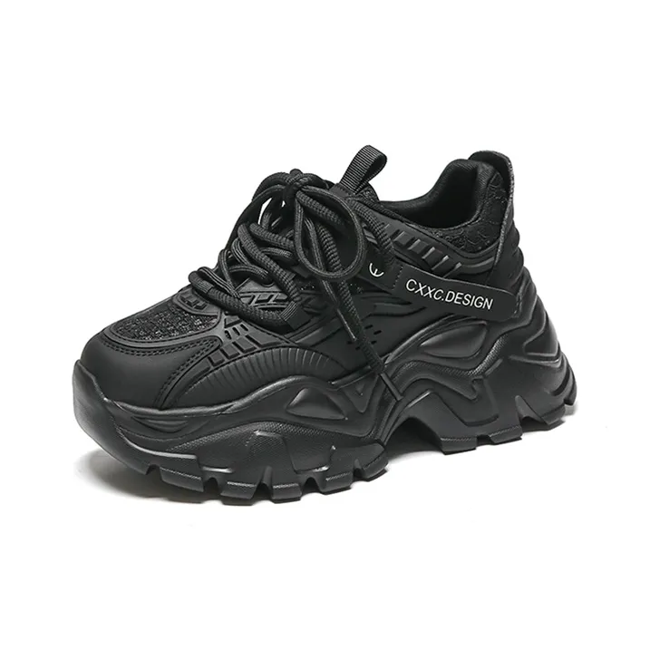 WOOS BOBO Breathable Lightweight Height Increasing Low Top Chunky Sneakers Women's-9