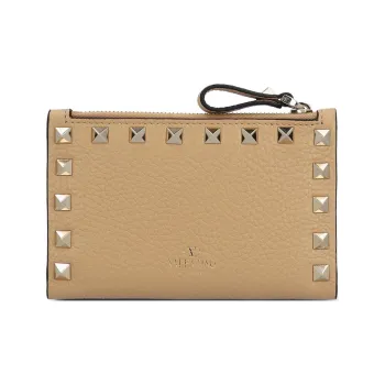 Valentino Garavani Rockstud Zip Up Cardholder