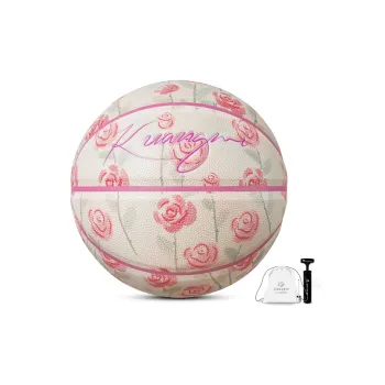Kuangmi PU Basketball Pink Size 7 Ball Training Unisex