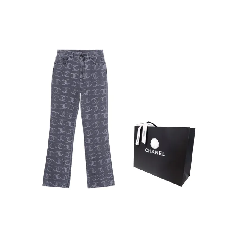 CHANEL Jeans Women's Gray-2
