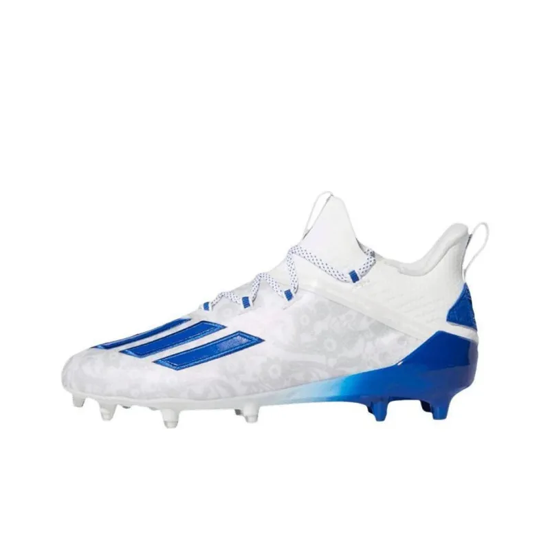 Adidas Adizero New Reign Cushioning Wear-Resistant Soccer Shoes Men's Blue White-0