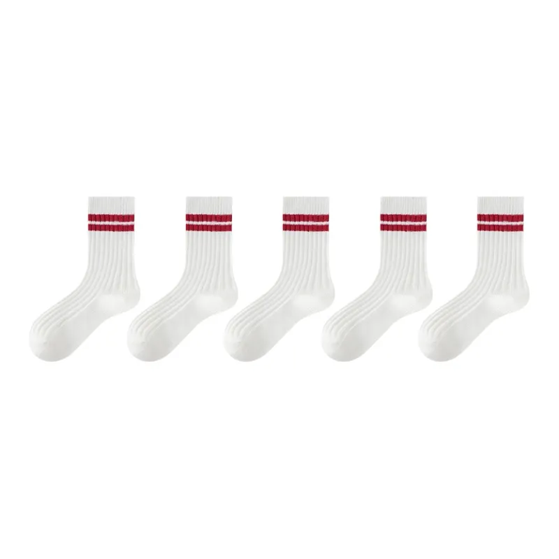 MIIOW Mid Calf Socks Men's 5 Pack-8
