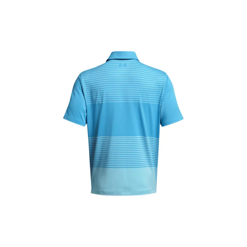 Under Armour UA Playoff 3.0 Stripe Polo Shirt Men's Sky Blue-1
