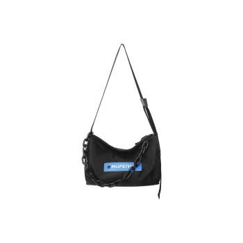 Travel Nylon Shoulder Bag, Crossbody Bag Regular Unisex Black/Orange/Green/Blue/Purple/White