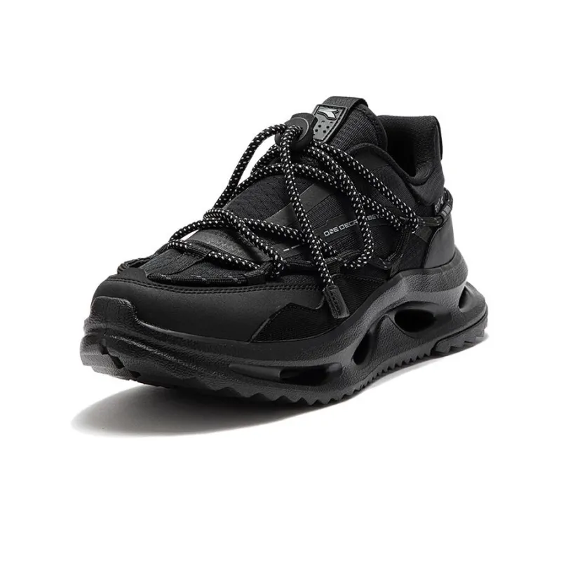361° Wind Chain OD Cushioning Breathable Rebound Low-Top Running Shoes Men's Obsidian Black-2