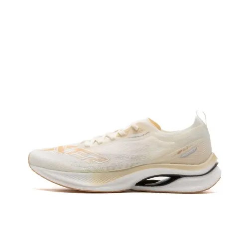 XTEP To Light 8.0 MAX Running Shoes Women's Low-Top Sail White/Almond Yellow