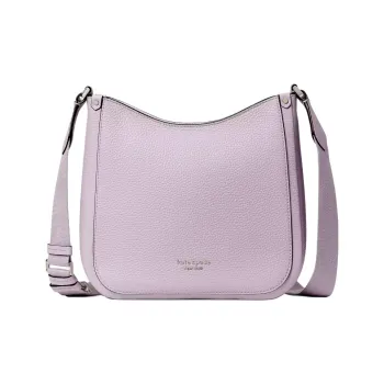 Kate Spade Roulette Litchi Grain Leather Shoulder Bag Crossbody Bag Medium Size Women's Purple Mist