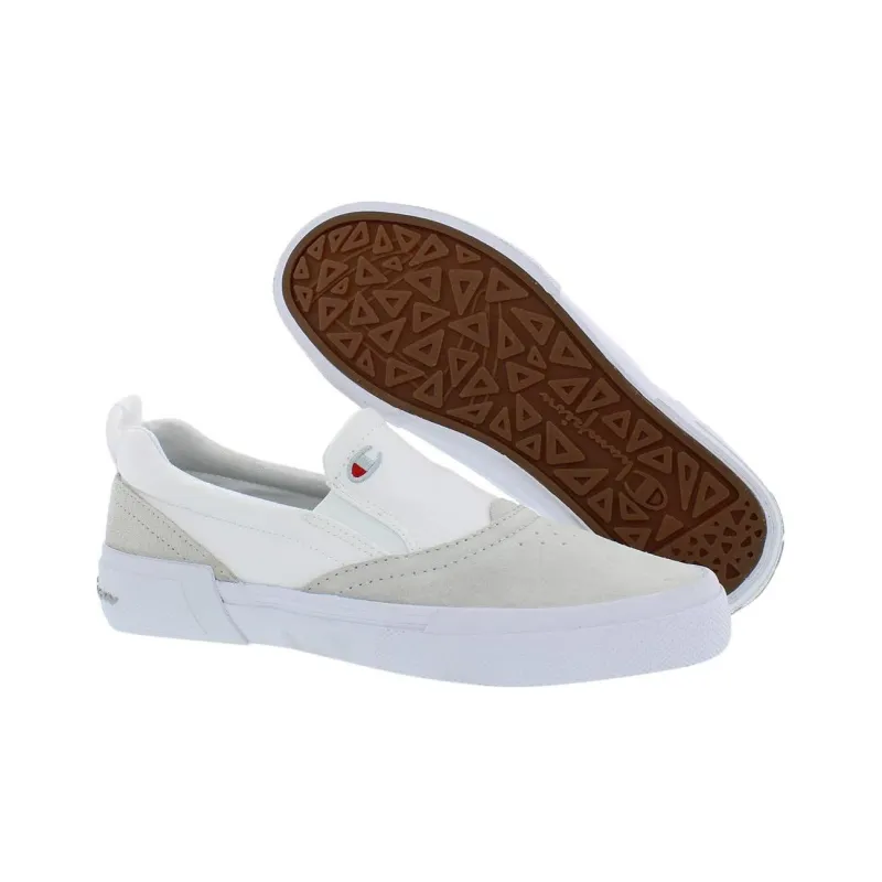Champion Prowler Cushioning Wear-Resistant Low-Top Skateboard Shoes Women's White-4