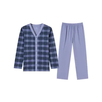 Top Melon Pajama Set Men's Luminous Blue