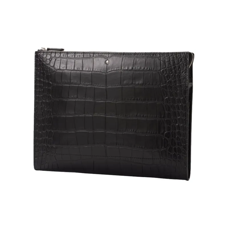 MONTBLANC Meisterstuck Leather Clutch Men's Black-1
