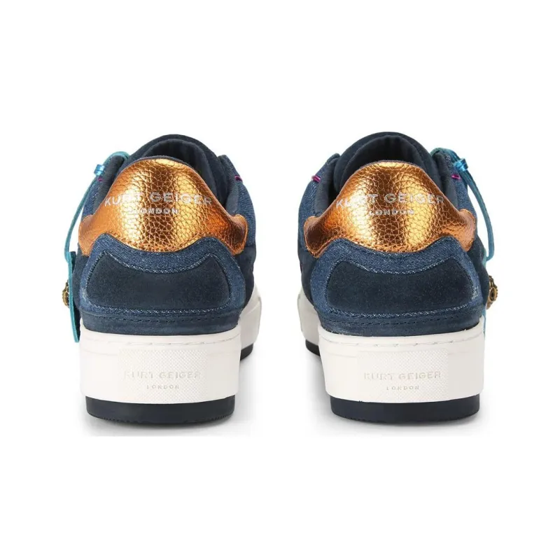 Kurt Geiger London Slip-Resistant Low-Top Skateboard Shoes Women's Blue-6