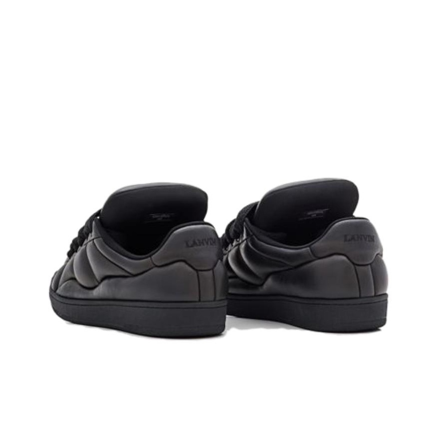 スニーカー LANVIN Black leather Curb XL sneakers Lanvin Curb XL Leather Sneakers | Black | FARFETCH