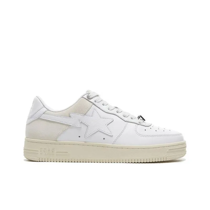 A BATHING APE STA Stylish Skateboarding Shoes Men's Cloud White-1