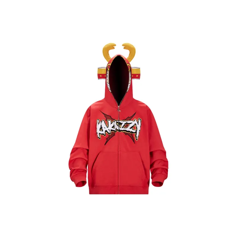 KAKAZZY Sweatshirts Unisex Red-1