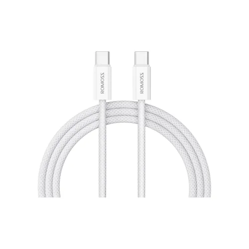 ROMOSS 1.2/2m Type c To Type c PD 60W Fast Charging Supported Apple 15 Series Fast Charging Woven Cable