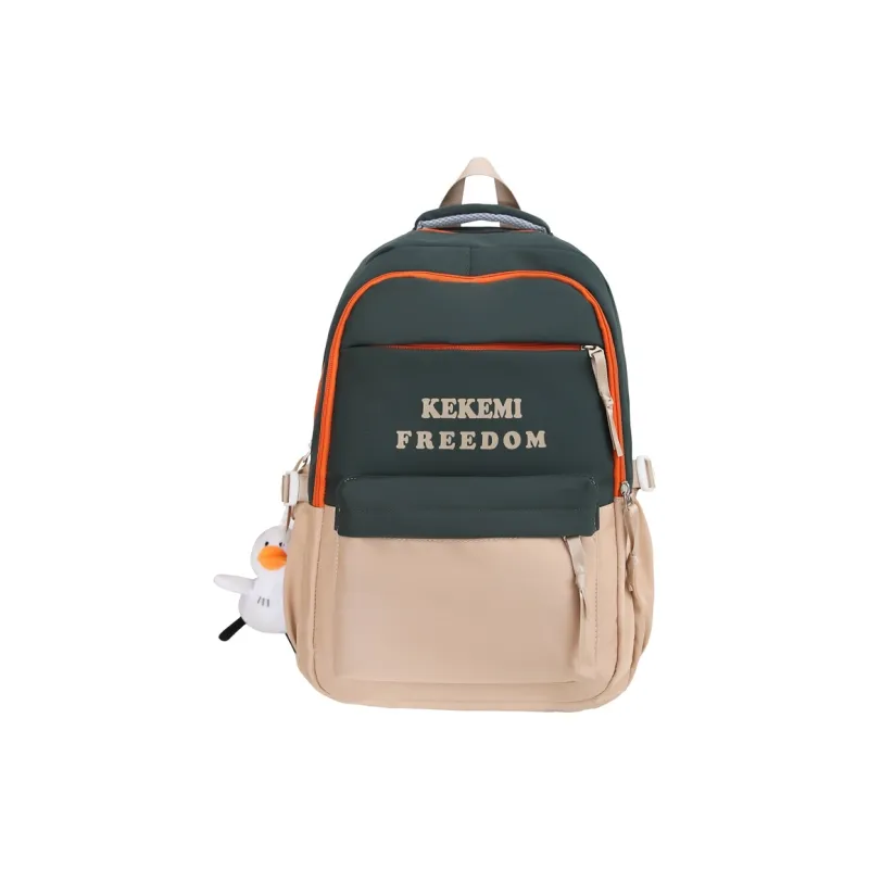 FAMAN Nylon Backpack Women's Black/Red/Green/Khaki/Blue-0