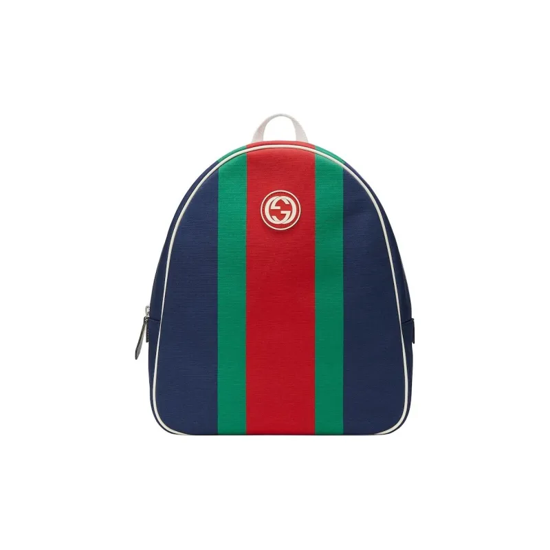 GUCCI Canvas Backpack Kids' Dark Blue-0