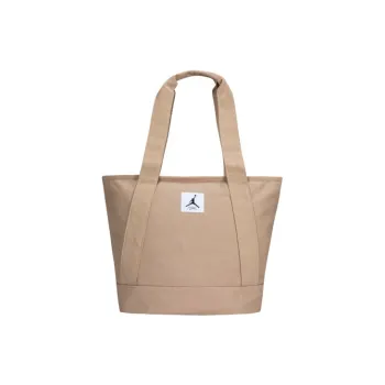 Jordan 100% Cotton Totes Handbags Regular Unisex Beaver Brown