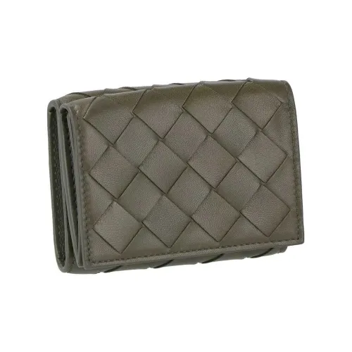 Bottega Veneta Cow Leather Wallet Women's Gray