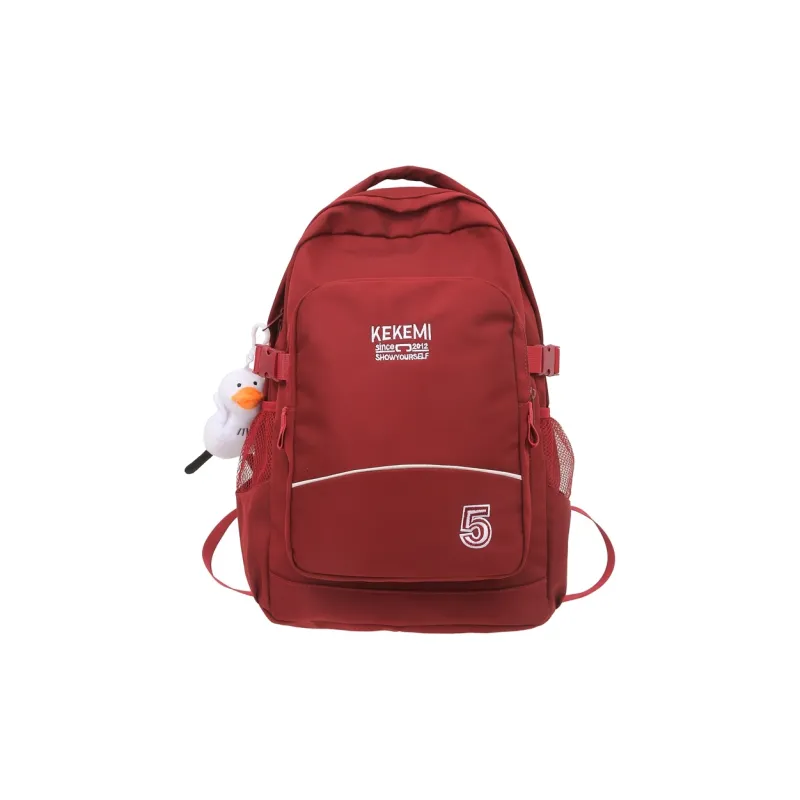 FAMAN Nylon Backpack Regular Unisex Black/Khaki/Red/White-5