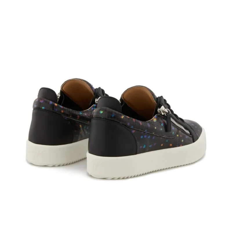 Giuseppe Zanotti/GZ Slip Resistant Low Top Skateboard Shoes Men's Black-3